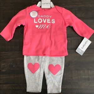 Carters Daddy Loves Me girls outfit